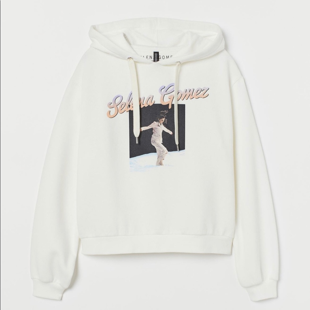 Selena Gomez crop hoodie‎